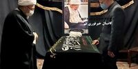 عکس|  وداع برادران لاریجانی با آیت الله العظمی صافی گلپایگانی