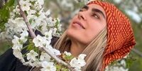 عکسی عاشقانه از سمانه پاکدل و همسرش