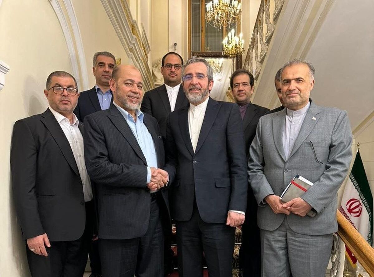 دیدار علی باقری با عضو دفتر سیاسی حماس در مسکو