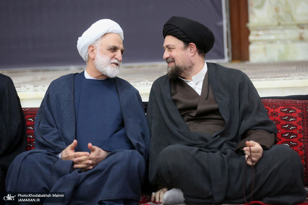 عکسی متفاوت ازسید حسن خمینی و رئیس قوه قضائیه