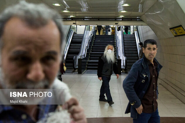 تصاویر مترو تهران پس از نوروز