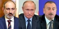 خبر کرملین از مذاکرات پوتین با علی‌اف و پاشینیان در مسکو