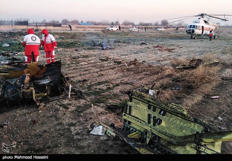 هواپیمای اوکراینی در منطقه خالی از سکنه سقوط کرده  و به خانه‌های اطراف محل خسارتی وارد نشده 