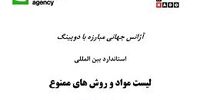 اعلام لیست داروهای دوپینگ و روش های ممنوع ۲۰۲۲ 