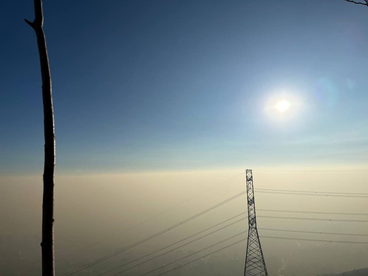 تصاویری تلخ از آلودگی شدید هوا در تهران