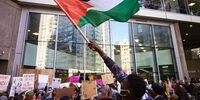 حمایت دانشجویان بروکلین آمریکا از فلسطین + فیلم