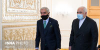 دیدار رئیس شورای عالی مصالحه افغانستان با محمد جواد ظریف

