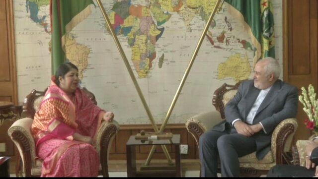 دیدار ظریف و رئیس مجلس بنگلادش