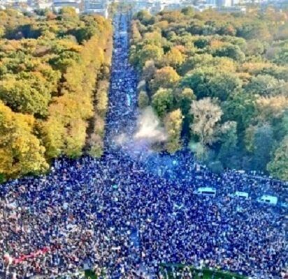 روایت ارگان دولت از تجمع اعتراضی برلین