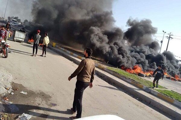 اعتراضات مردمی شدید در ذی قار عراق