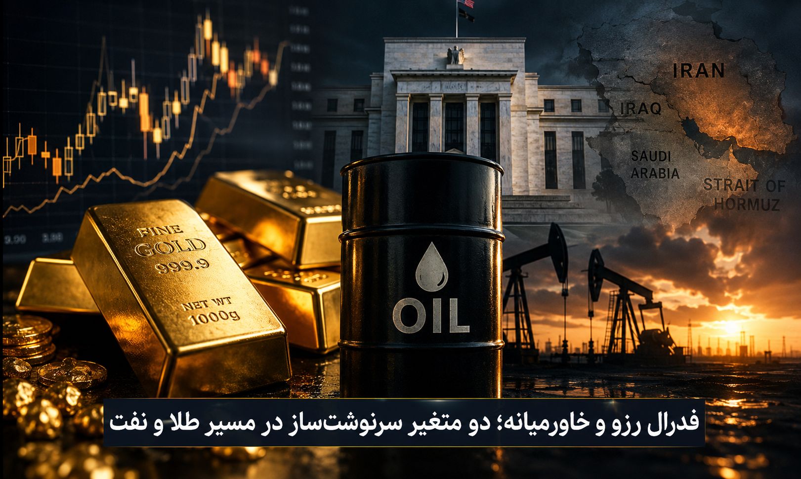 بازارها ملتهب شدند | رشد هم‌زمان قیمت طلا و نفت با سیگنال تنگه هرمز و فدرال رزرو | ساعات سرنوشت‌ساز پیش‌روی سرمایه گذاران