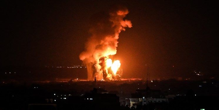 فوری/حمله اسرائیل به غزه