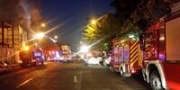 فیلم |  آتش‌سوزی گسترده در انبار لباس در چهارراه استانبول تهران