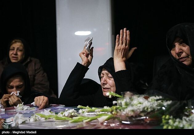مراسم وداع با پیکر آتش نشانان شهید حادثه پلاسکو