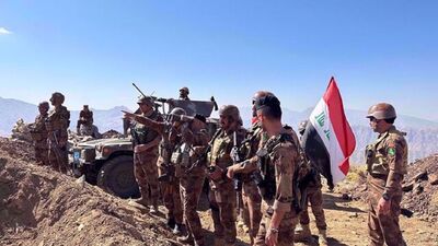  حمله داعش به ارتش عراق و الحشد الشعبی همزمان با درگیری آمریکا 