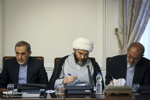 تصاویر جلسه شورای عالی انقلاب فرهنگی با حضور سران قوا