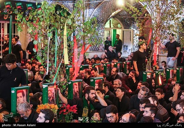 عزاداری شب عاشورای حسینی در امامزاده علی‌اکبر چیذر