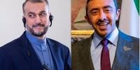 گفتگوی مهم امیرعبداللهیان با وزیر خارجه امارات