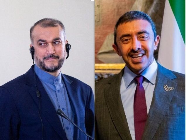 گفتگوی مهم امیرعبداللهیان با وزیر خارجه امارات