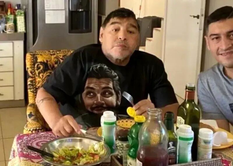 عکس| آخرین عکس مارادونا پیش از مرگ!