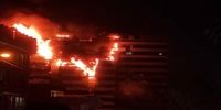 فوری/ آماده باش اورژانس تهران/ تداوم آتش سوزی گسترده بیمارستان گاندی تهران