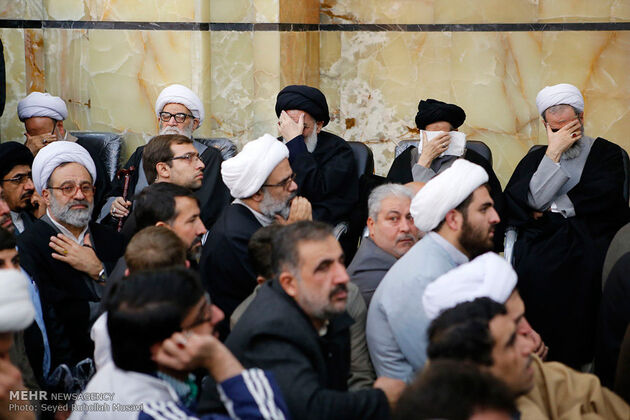 مراسم ترحیم آیت الله هاشمی رفسنجانی در مسجد اعظم قم