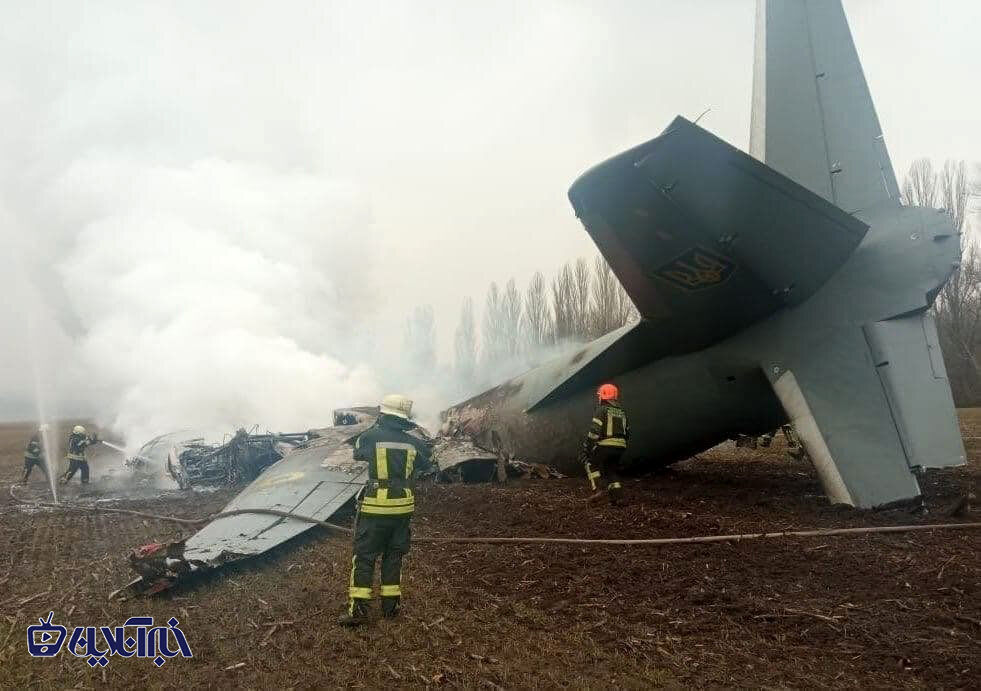سقوط هواپیمای نظامی اوکراین در نزدیکی کی‌یف