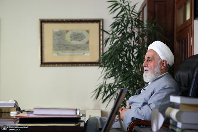 سردار قاآنی و روحانی معروف در بیت رهبری + عکس 2