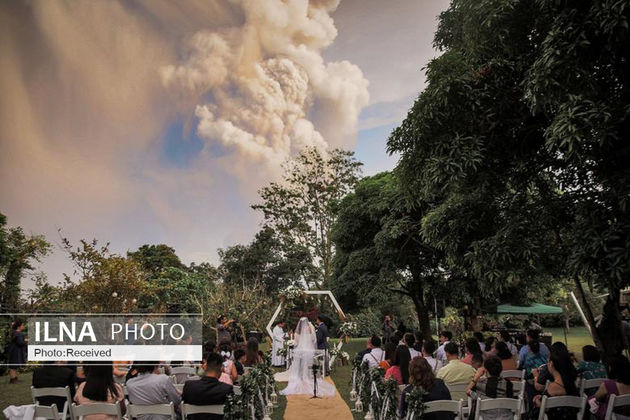 تصاویر فوران آتشفشان در فیلیپین