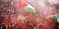 تظاهرات گسترده حامیان فلسطین در انگلیس + فیلم
