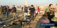 فیلم | گزارش صداوسیما از محل سقوط هواپیمای اوکراینی در تهران
