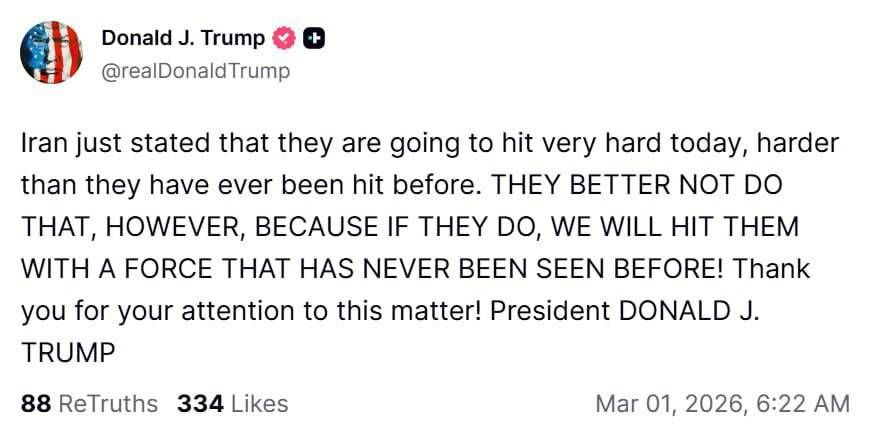 اولین تهدید ترامپ علیه ایران پس از ترور و شهادت رهبر معظم انقلاب