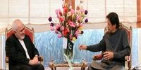 ظریف با عمران خان دیدار کرد/رایزنی درباره مرزبانان ربوده شده