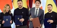 امضاء یک توافقنامه امنیتی بین کانادا و ایتالیا با زلنسکی