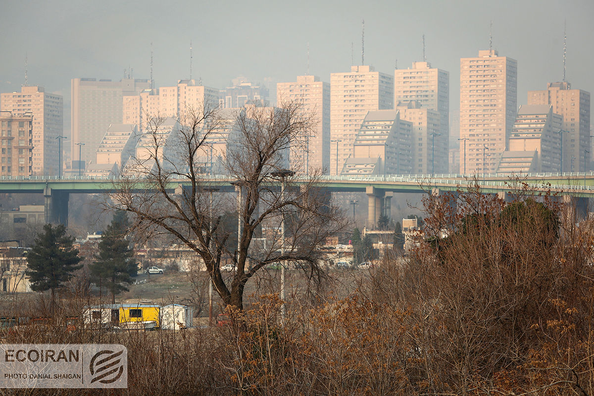 نقشه آلودگی هوای تهران+ عکس
