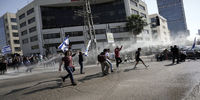 درگیری معترضان به سیاست‌های نتانیاهو با پلیس در تل‌آویو