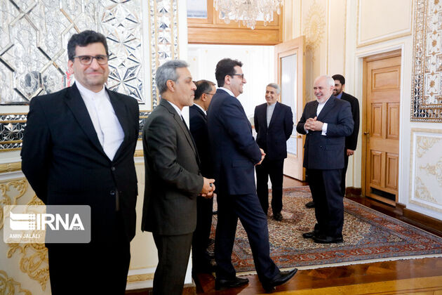 تصاویر دیدار «استف بلاک» و جوادظریف و هیئت‌های همراه