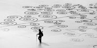 طرح‌های خلاقانه نقاش هنگ‌کنگی روی شن‌های ساحل‎