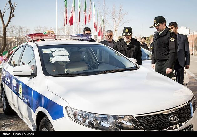 رونمایی از خودروهای سراتو پلیس پایتخت