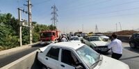 8 مصدوم در تصادف رانندگی در بزرگراه امام علی