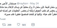 بن نایف خبر زخمی شدن بن سلمان را تایید کرد