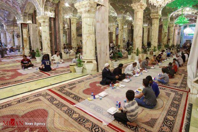افطاری در حرم حضرت زهرا(س)9