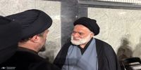 حضور سیدحسن خمینی و فرزند ارشد رهبر شهید در حرم مطهر رضوی +عکس