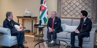 دیدار پادشاه اردن با وزیر خارجه آمریکا