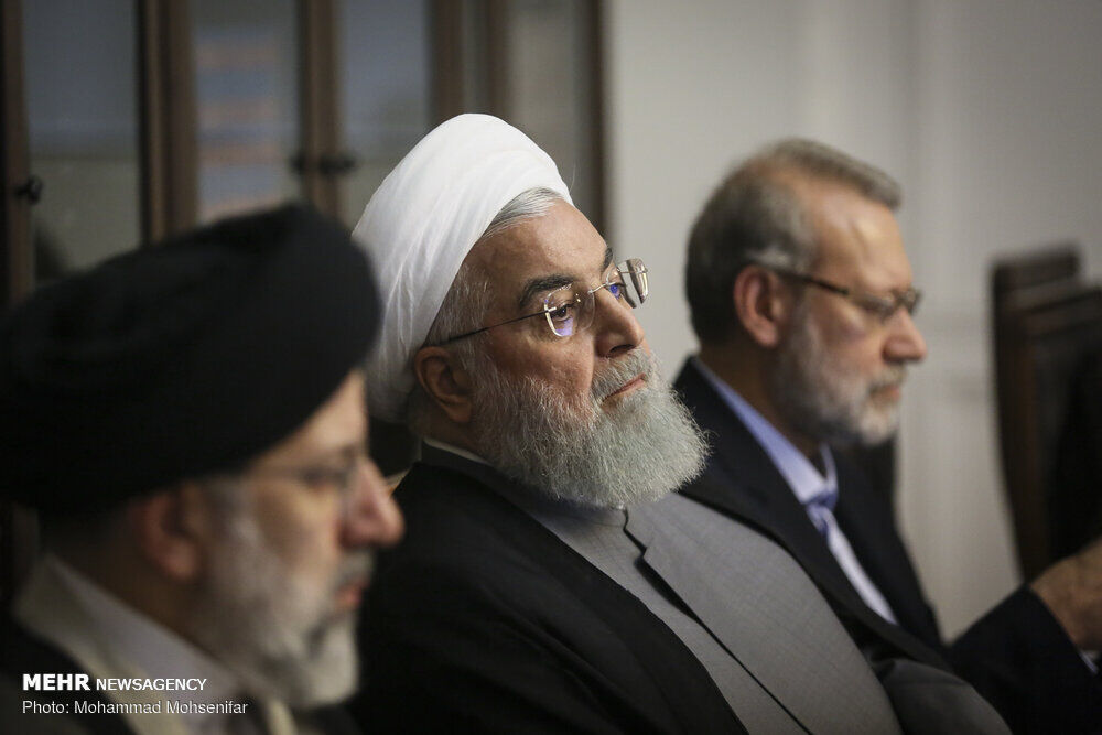تصاویر جلسه شورای عالی انقلاب فرهنگی با حضور سران قوا