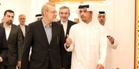 لاریجانی با وزیر خارجه‌ قطر دیدار کرد