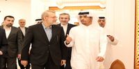 لاریجانی با وزیر خارجه‌ قطر دیدار کرد