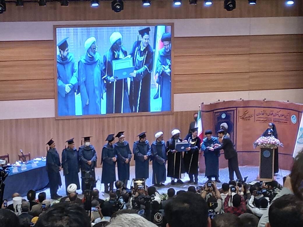 اعطای دکترای افتخاری دانشگاه تهران به «شیخ زکزاکی» + عکس