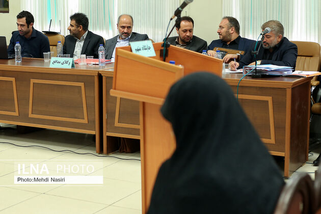 تصاویر نخستین جلسه رسیدگی به پرونده «شبنم نعمت‌زاده»