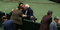 آشتی کنان ظریف در مجلس + عکس